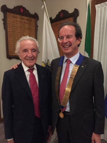 Il nuovo presidente Luigi Prevosti col padre  Gigno 2016